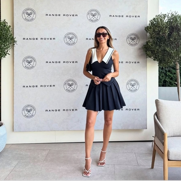 ZARA SHORT PLEATED DRESS SIZE L - Picture 1 of 12